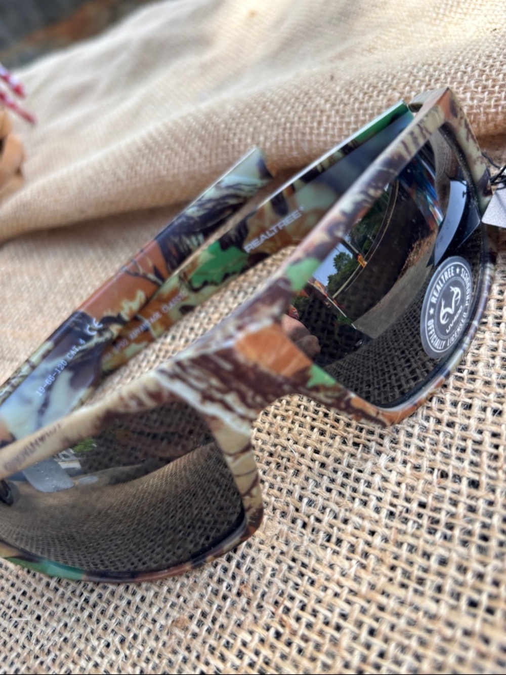 Men's Camouflage Frame Sunglasses - Green/Brown Camo